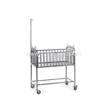Stainless Steel New Born Baby Bed With Or Without Pad